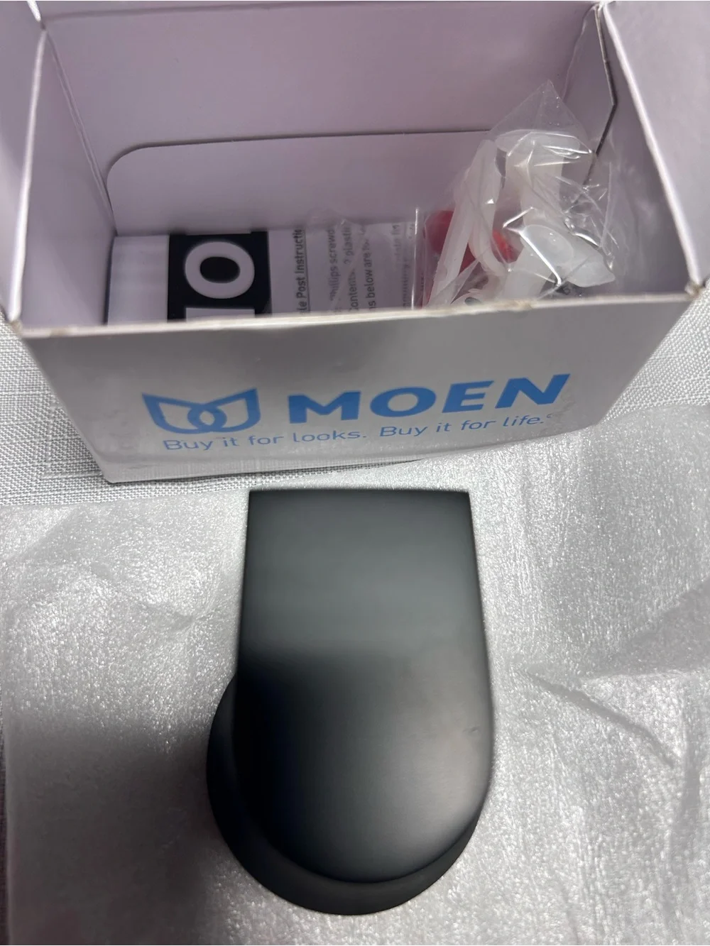 MOEN Genta Matte Black Single Robe Towel Hook BH3803BL